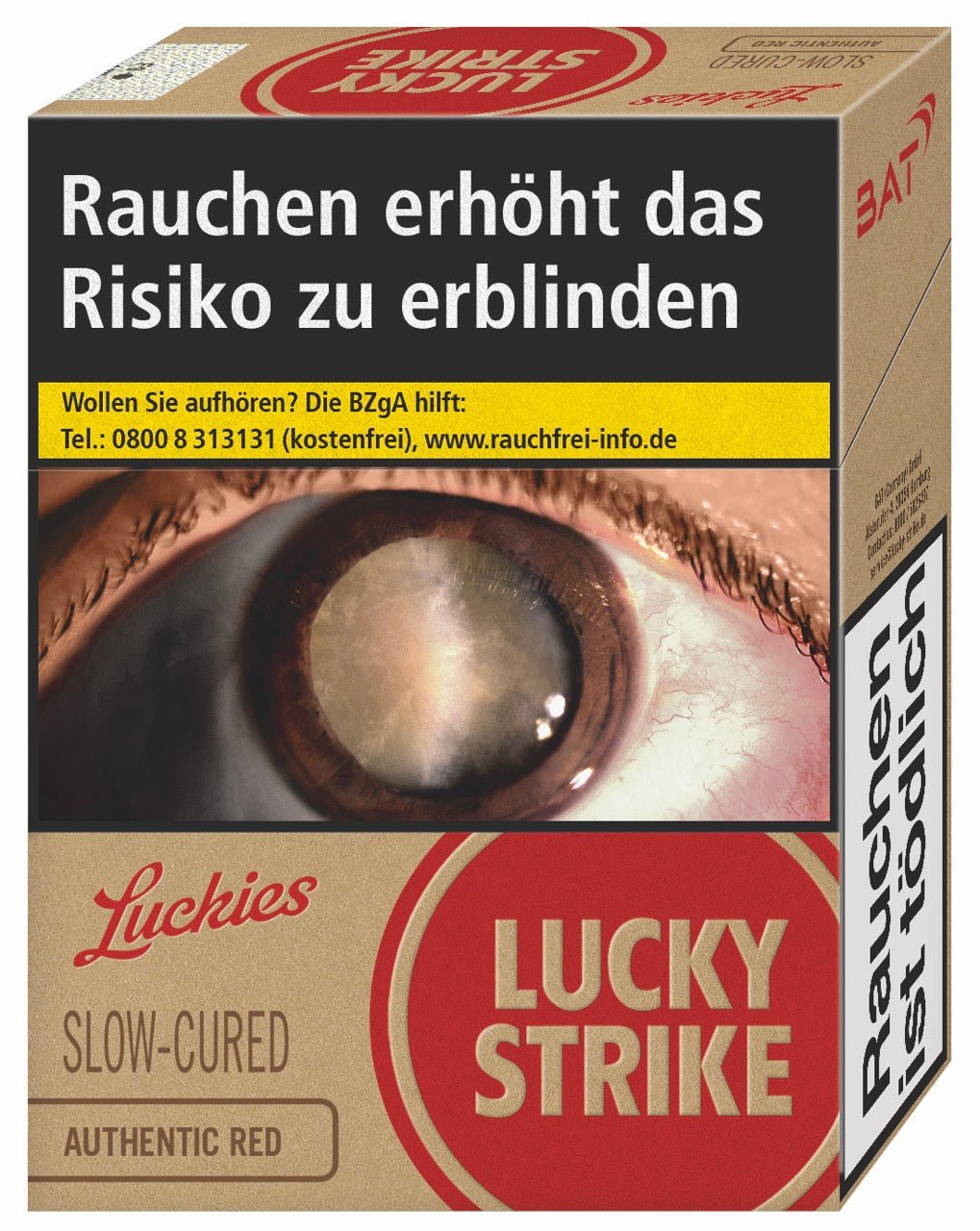 Lucky Strike Authentic Red Rot Zigaretten Super - Stange 8x28 Stück - Smokeyz24