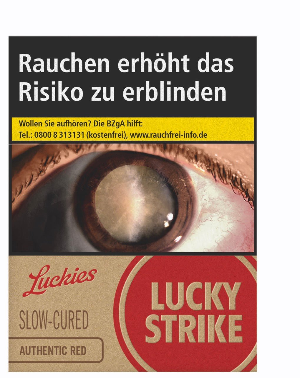 Lucky Strike Authentic Red Rot Zigaretten Super - Stange 8x28 Stück - Smokeyz24