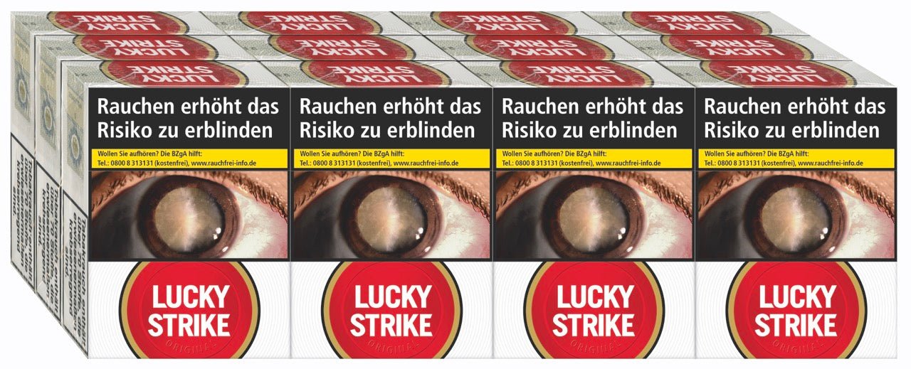 Lucky Strike Red Rot Zigaretten Giga - Stange 12x22 Stück - Smokeyz24