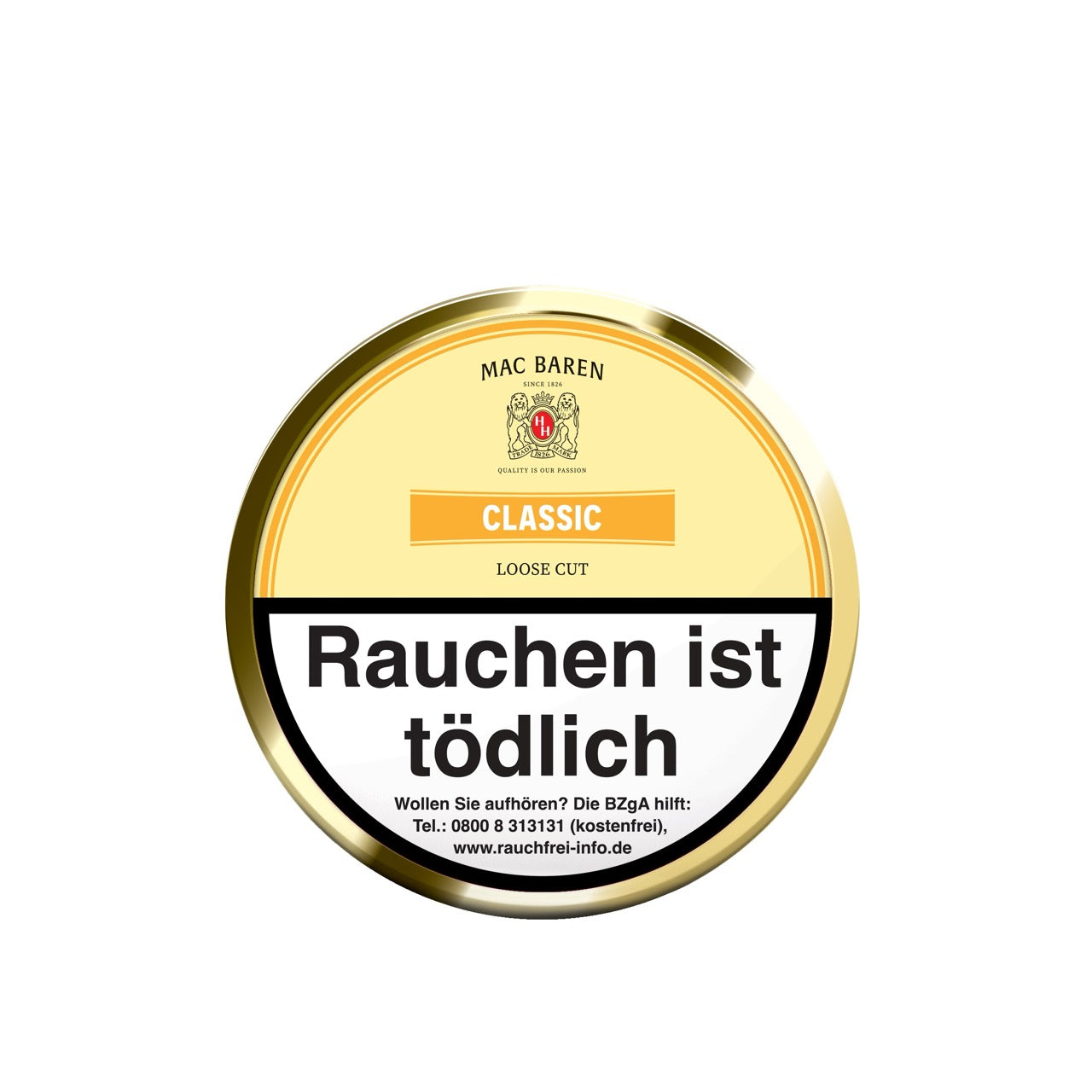 Mac Baren Classic Loose Cut Pfeifentabak 100g Dose – Original Verpackung, Vanilla Cream aromatisiert