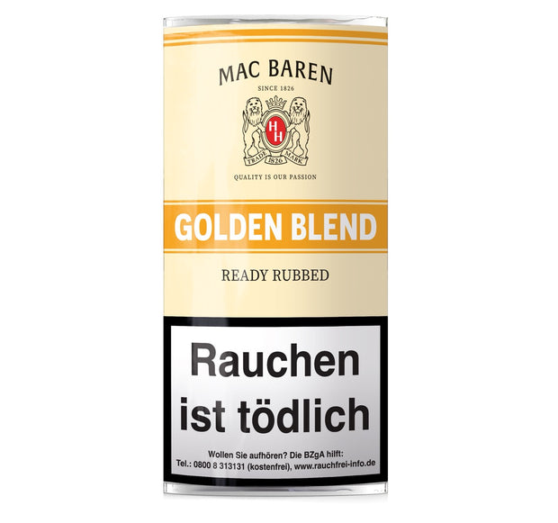 Mac Baren Golden Blend Pfeifentabak 50g Pouch – Original Verpackung