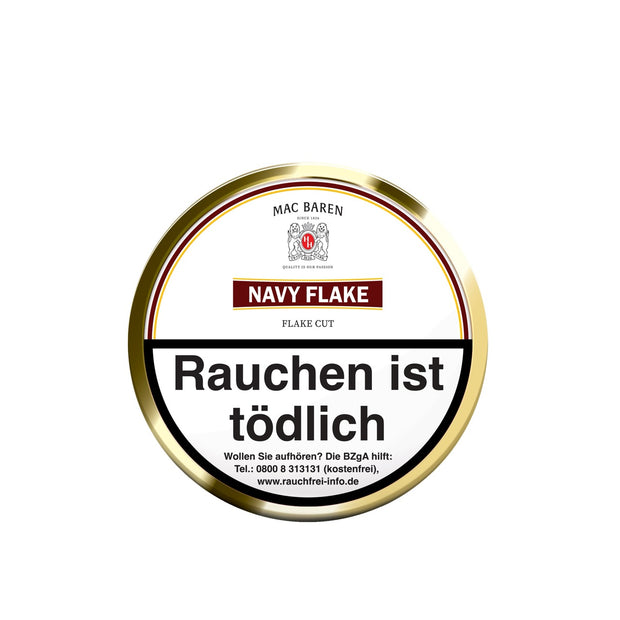 Mac Baren Navy Flake 100g Dose Pfeifentabak Verpackung