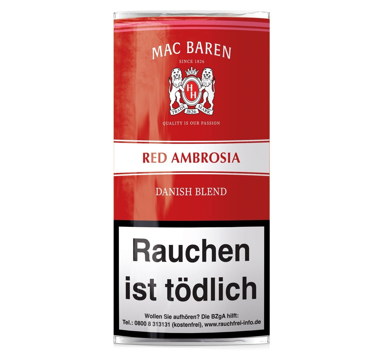 Mac Baren Red Ambrosia 50g Pouch Pfeifentabak Verpackung