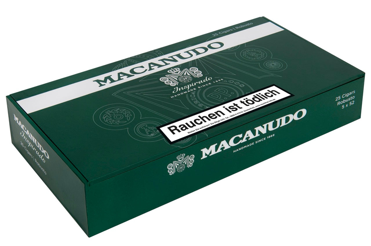 Macanudo Inspirado Green Robusto Zigarren 25er-Kiste geschlossen