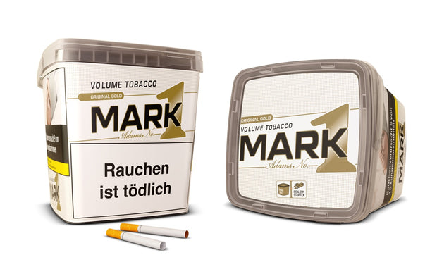 Mark Adams No. 1 Gold Stopftabak geöffnete 400g Box mit Hülsen