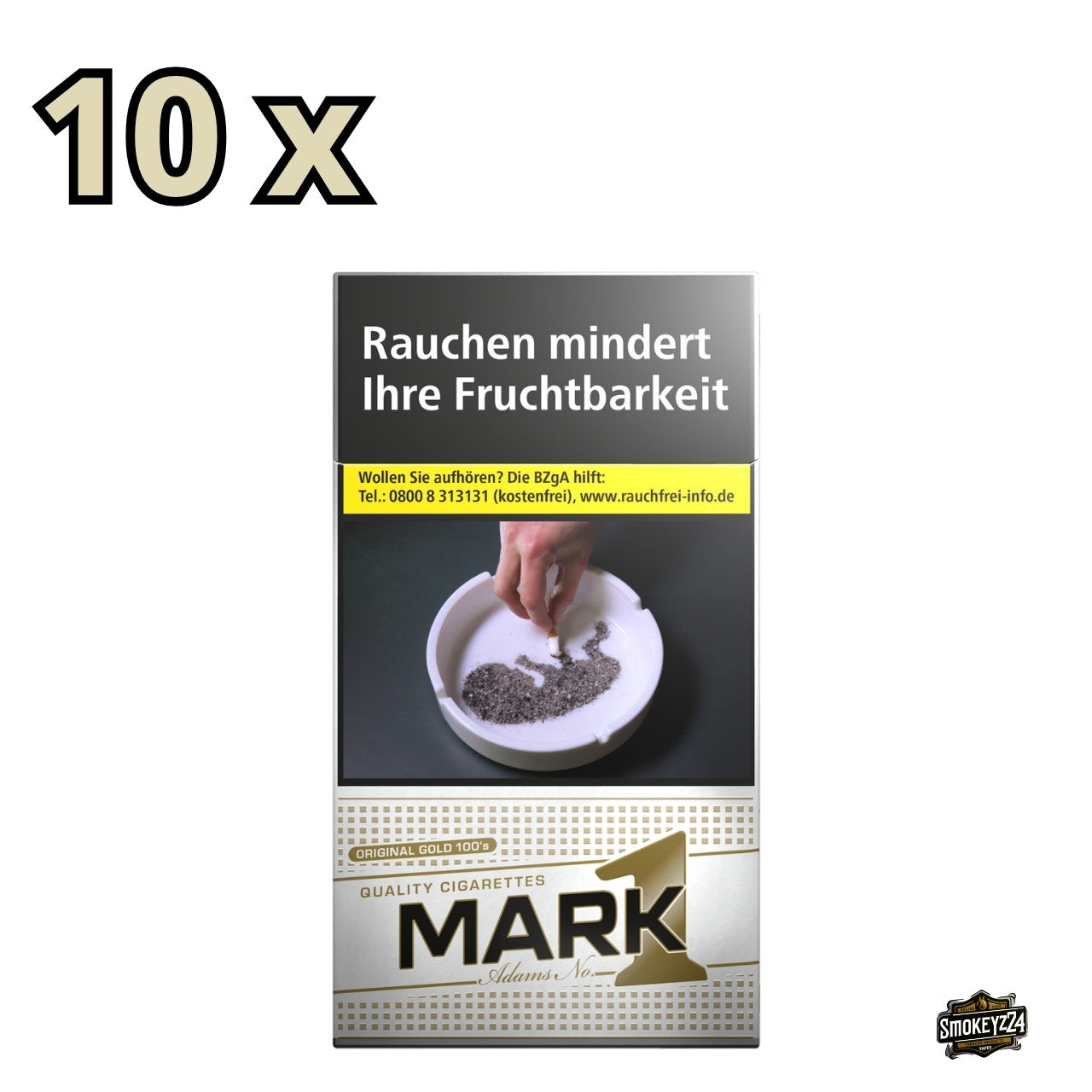 Mark Adams No. 1 Gold 100er Stange 10×20 Packung frontal