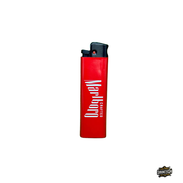 Marlboro Crafted Feuerzeug Reibrad rot frontal