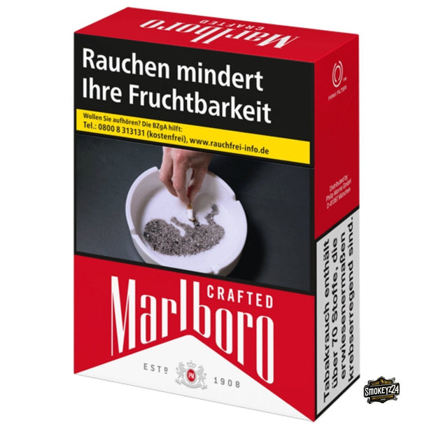 Marlboro Red Crafted Zigaretten Schachtel 26er frontal