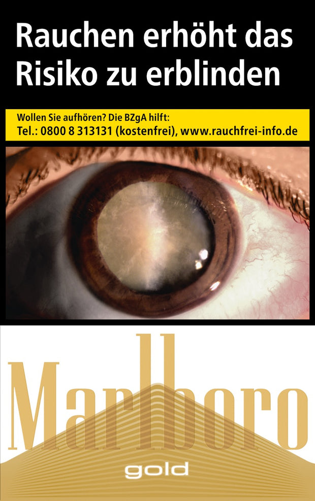 Einzelpackung Marlboro Gold – King Size Filterzigaretten in eleganter Goldverpackung