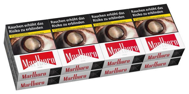 Marlboro Mix Zigaretten – Stange mit 8x22 Stück im XL-Format, frontal fotografiert