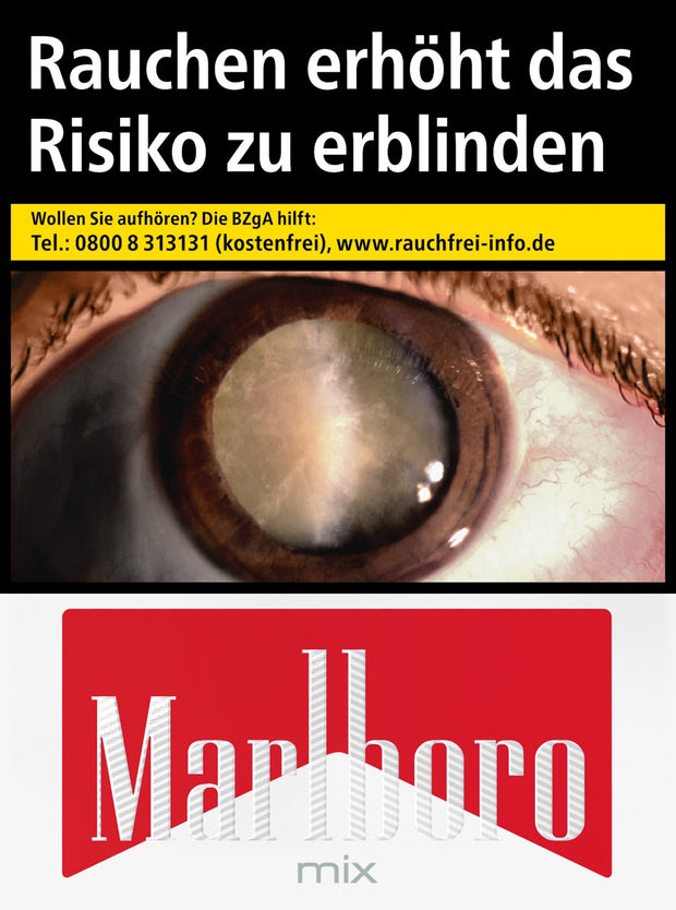 Marlboro Mix Zigaretten – Einzelverpackung frontal mit Marlboro Mix Logo in klassischem Design
