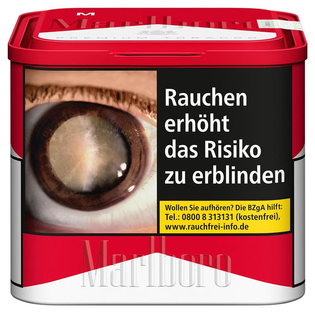 Marlboro Red Feinschnitt Tabak 70g Dose – Vorderseite