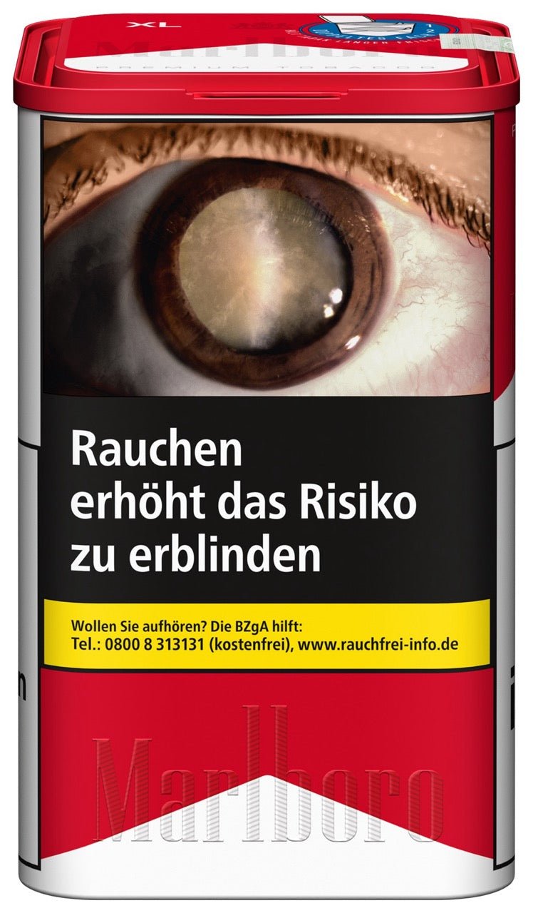Marlboro Red Feinschnitt Tabak 145g Dose XL – Vorderseite