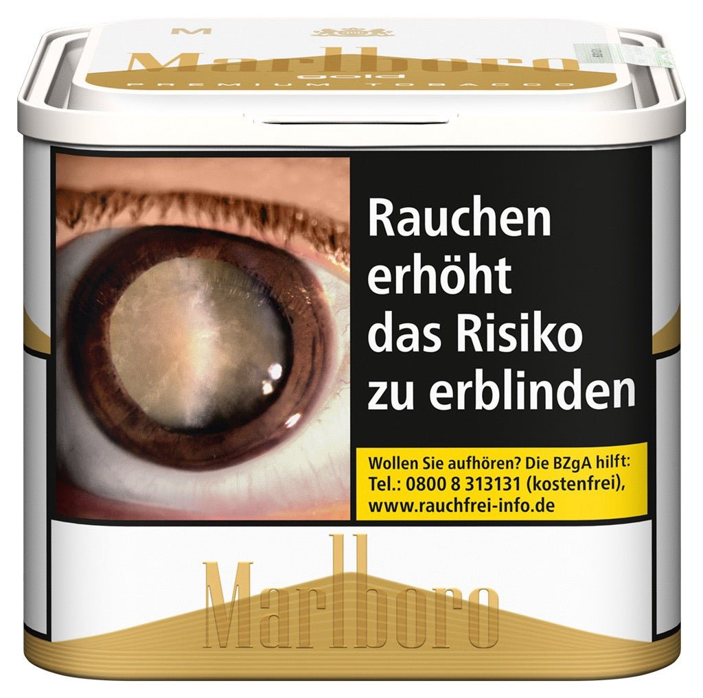 Marlboro Gold Feinschnitt Tabak 70g Dose – Vorderseite