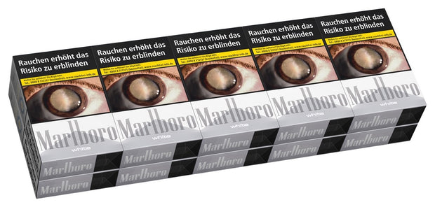 Marlboro White Zigaretten – Stange mit 10x20 Stück in weißer Verpackung, mild-würziges Aroma