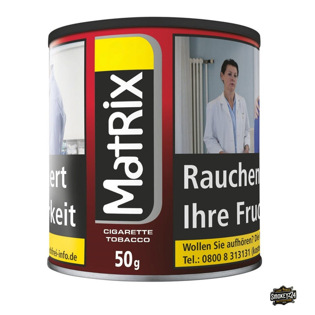 Matrix Red Feinschnitt 50g Dose – kräftiger American Blend für Drehen und Stopfen