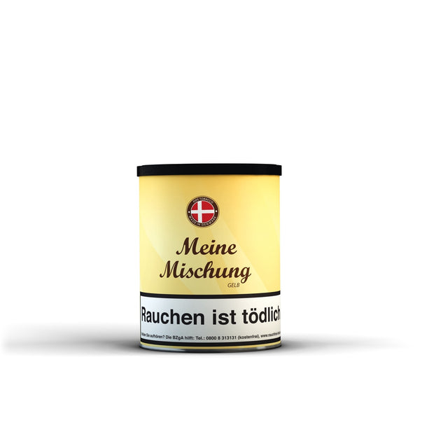 Meine Mischung Gelb Pfeifentabak 200g Dose – große Vorratsdose mit mildem Burley-Virginia-Tabak und feinem Vanillearoma