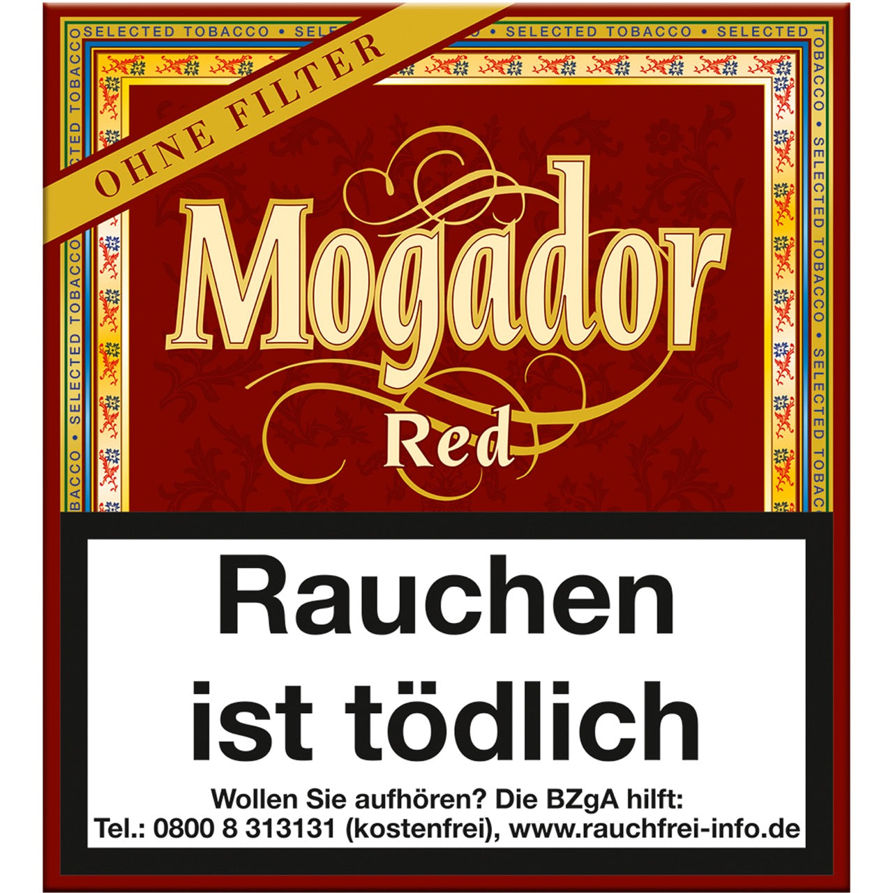 Mogador Red Cigarillos 20er Pack – Schachtel frontal