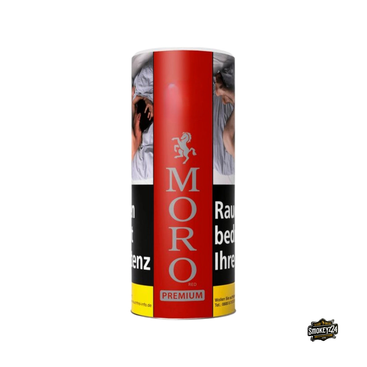 Moro Premium Red Zigarettentabak 260g Dose – aromatischer American Blend Feinschnitt zum Stopfen und Drehen.