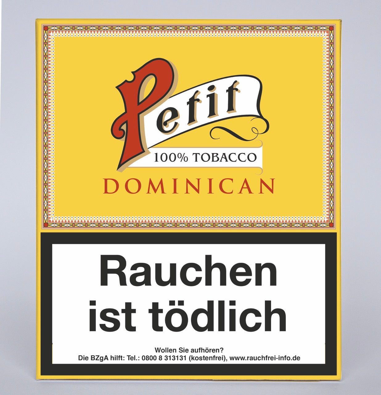 Nobel Petit Dominican Cigarillos 20er Packung – Zigarillos in klassischer dänischer Verpackung, Vorderseite