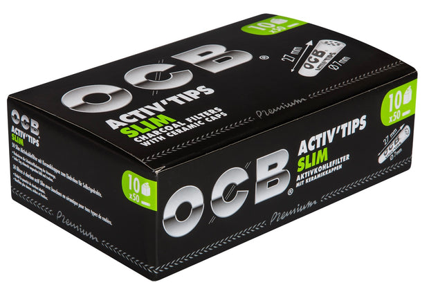 OCB Activ’Tips Slim 7mm Aktivkohlefilter 10x50er Sparpaket, günstiges Vorratspack, online kaufen