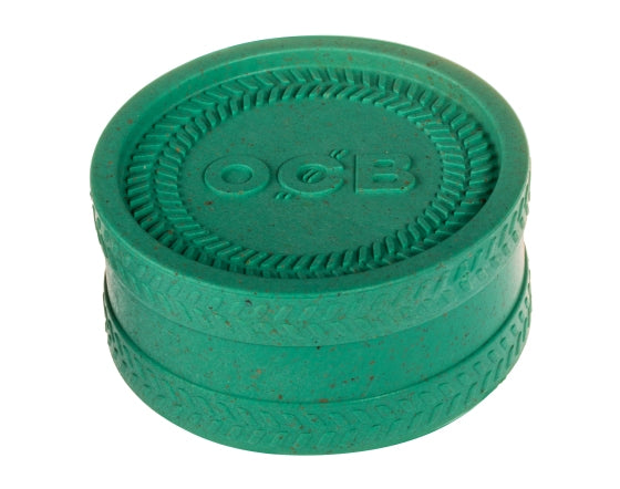 OCB Composit Grinder aus 100 % recyceltem Material, nachhaltiger Kräutergrinder, Farbe grün