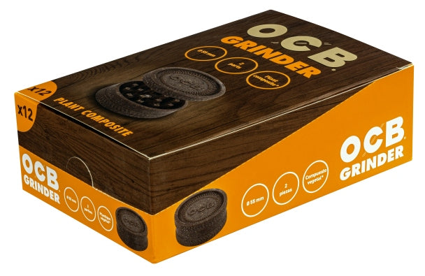 OCB Composit Grinder 12er Karton geschlossen, nachhaltige Grinder aus Plant Composite, Großpackung