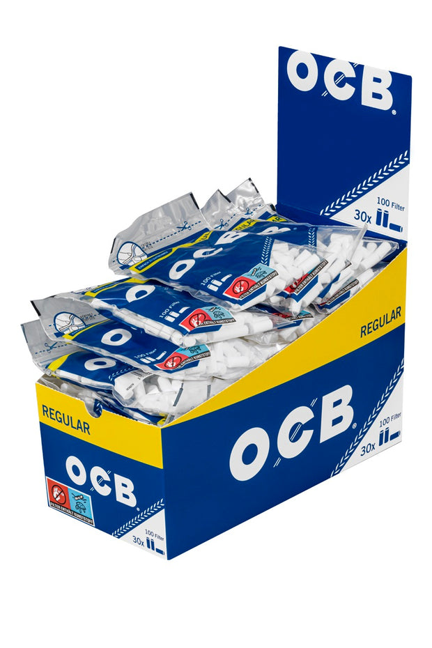 OCB 7,5mm Regular Filter Sparpaket – 30x100er Beutel, Drehfilter für Selbstgedrehte, Vorteilspack online kaufen