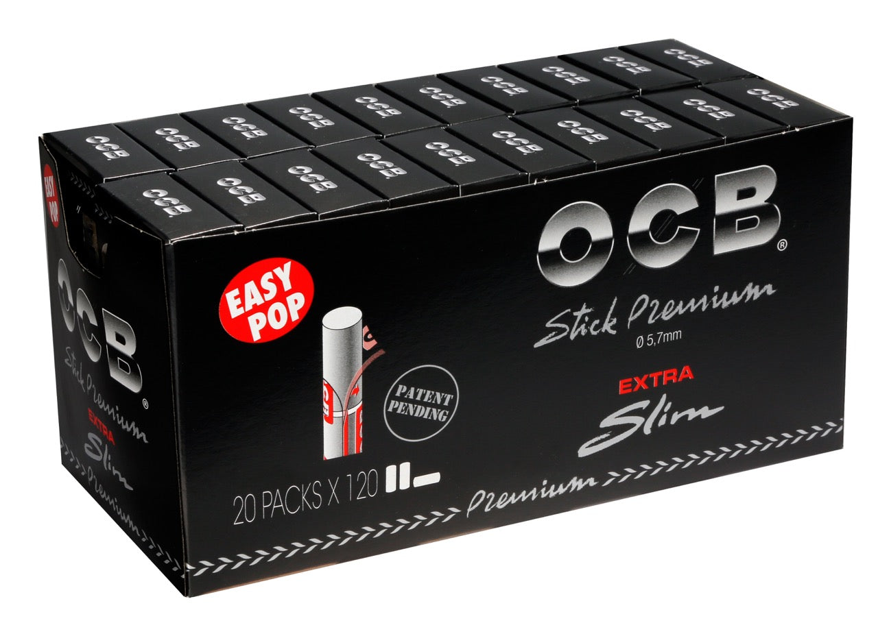 OCB 5,7mm Extra Slim Filter Sticks 20x120er Packung Sparpaket, Großpackung Premium Filtersticks