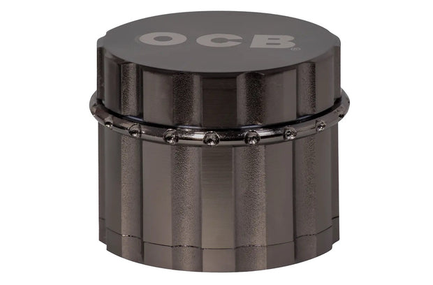 OCB Alu Grinder 50mm geöffnet, hochwertiger Aluminium Grinder zum Mahlen von Tabak und Kräutern