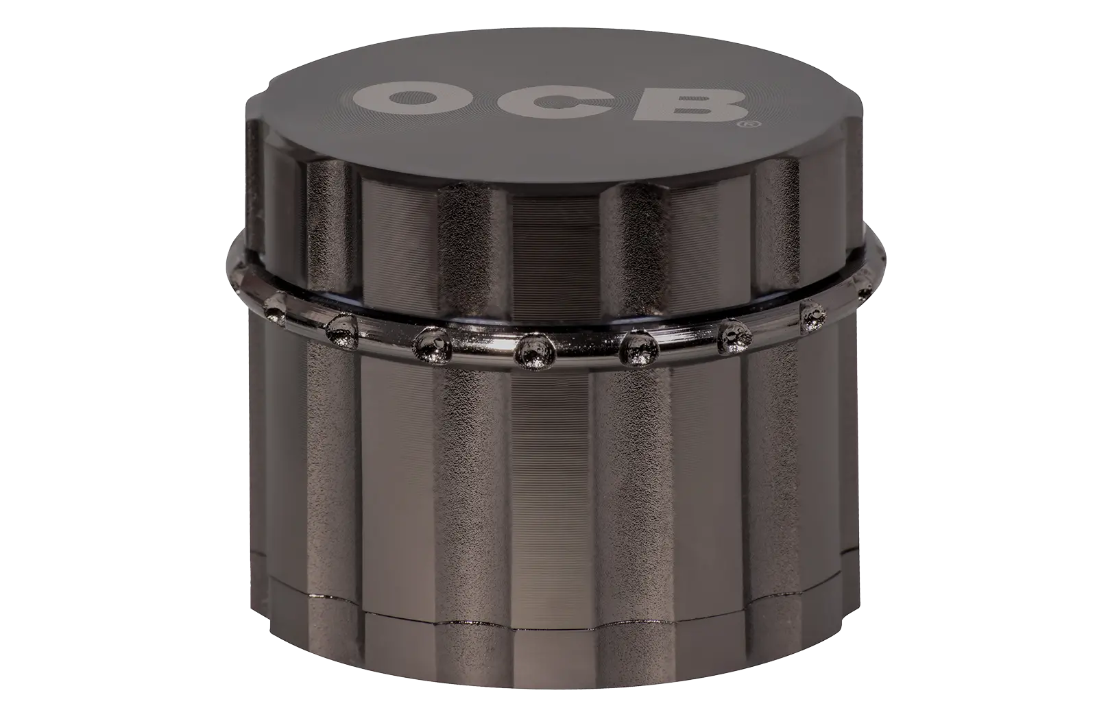 OCB Alu Grinder 50mm geöffnet, hochwertiger Aluminium Grinder zum Mahlen von Tabak und Kräutern