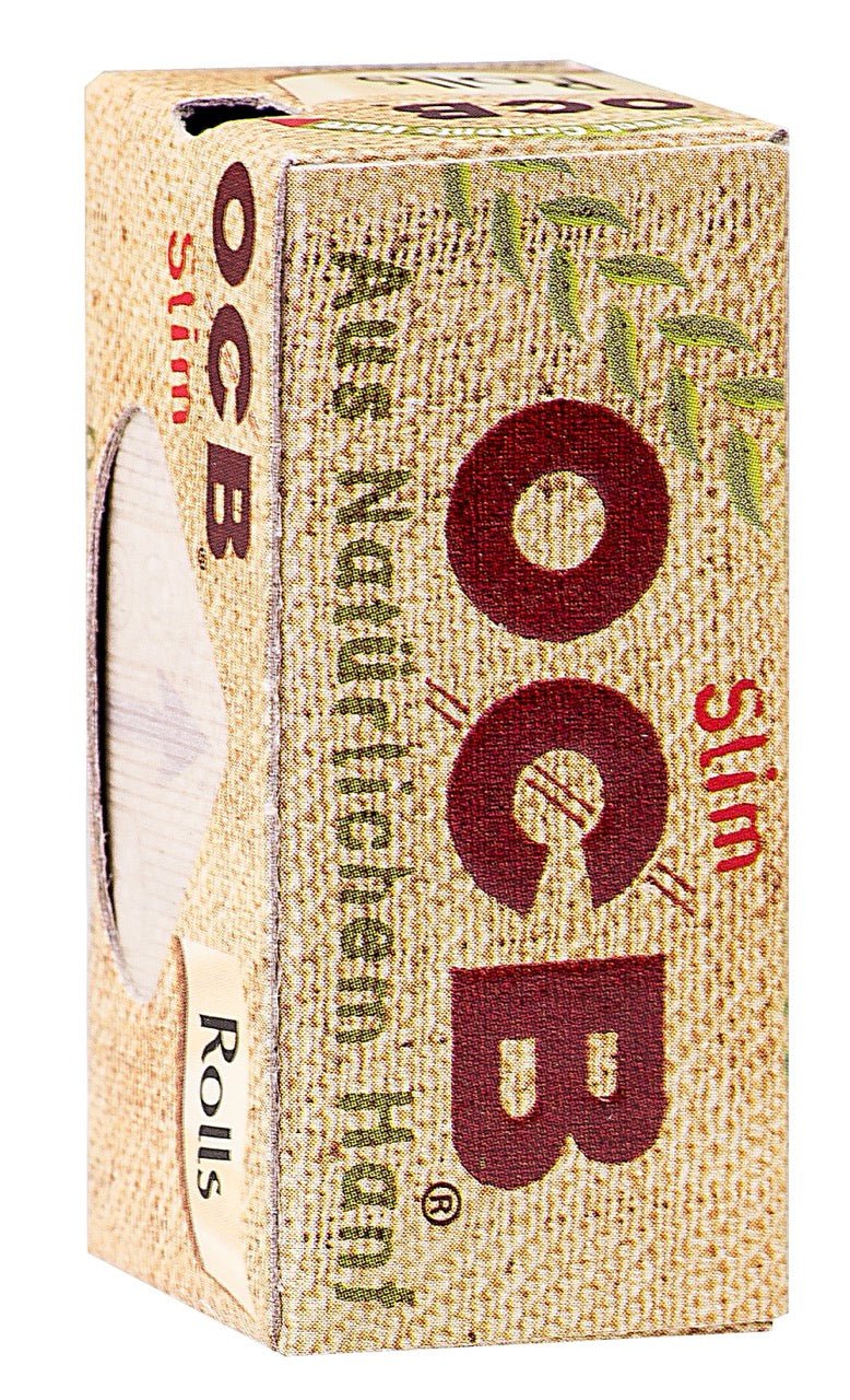 OCB Organic Hemp Rolls Slim Papier, ungebleichtes Bio-Hanf Drehpapier, 4m Rolle, nachhaltige Verpackung, bei smokeyz24.de online kaufen