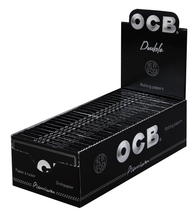 OCB Premium kurz Doppel Blättchen Sparpaket Schwarz – 25x100 Blatt Vorratspackung