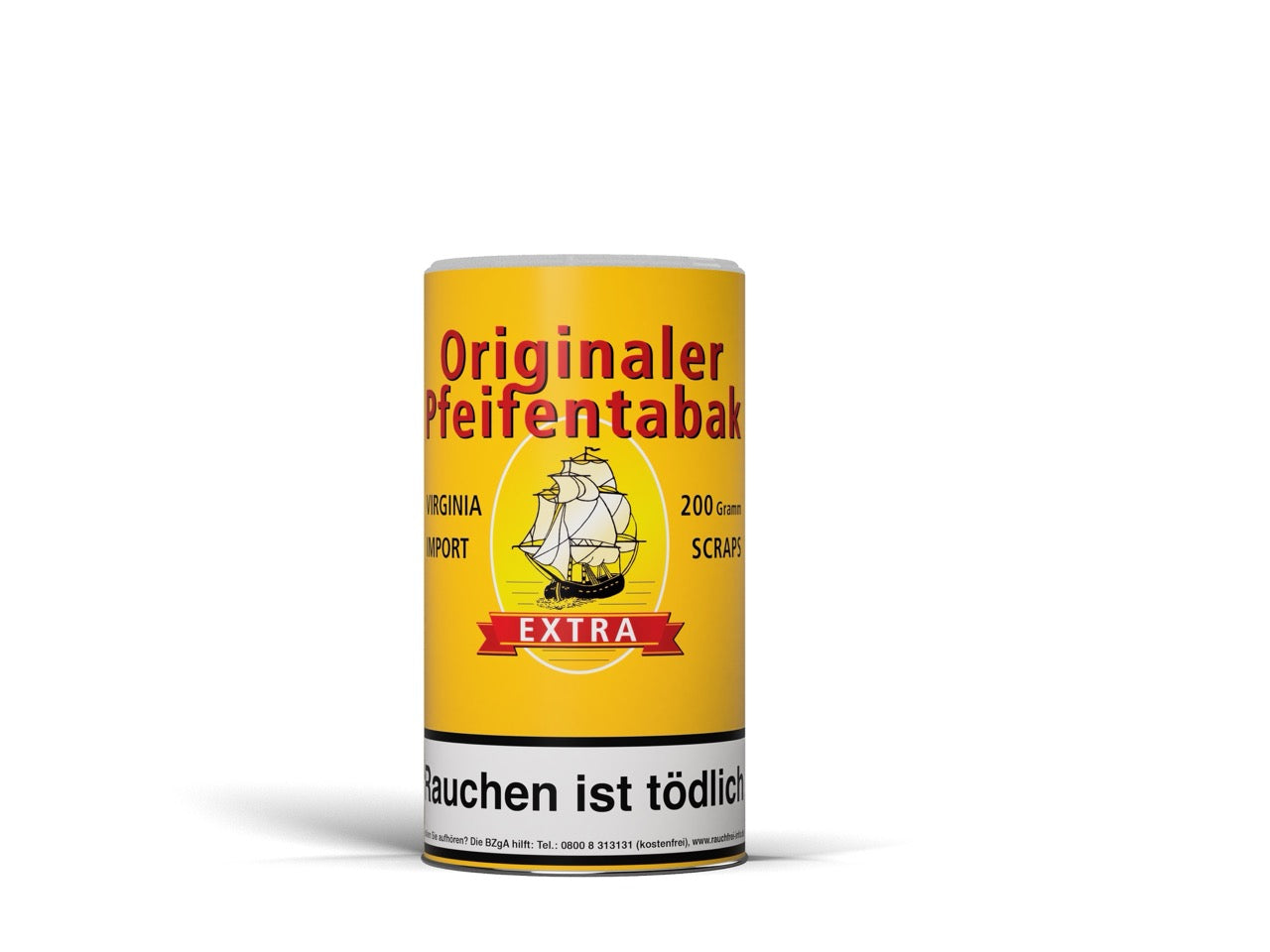 Originaler Pfeifentabak Virginia Import Aromatisch 200g Dose – mittelkräftiger, aromatischer Virginia-Grobschnitt mit Honig- und Vanille-Note