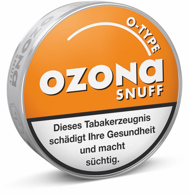 Ozona O-Type Snuff Schnupftabak mit Orangenaroma in der 5g Dose – fruchtig, erfrischend und ideal für unterwegs.