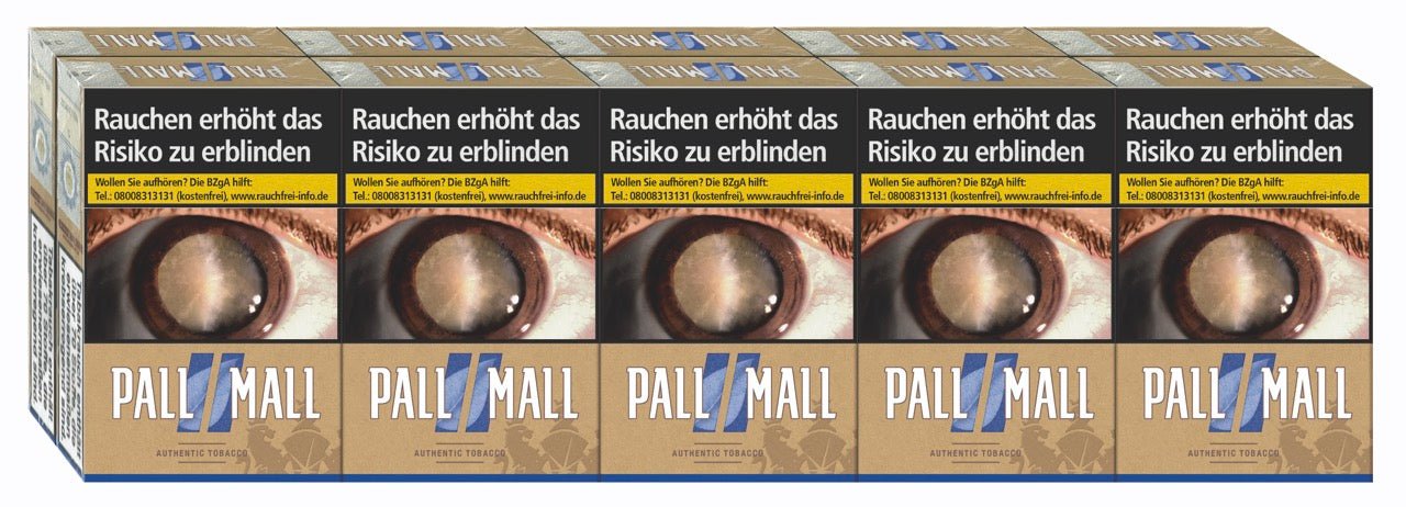 Pall Mall Authentic Blue Zigaretten Blau OP - Stange 10x20 Stück - Smokeyz24