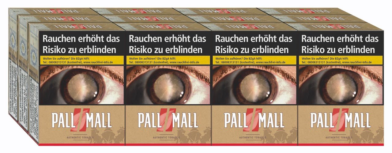 Pall Mall Authentic Red Zigaretten Rot XXL - Stange 12x22 Stück - Smokeyz24