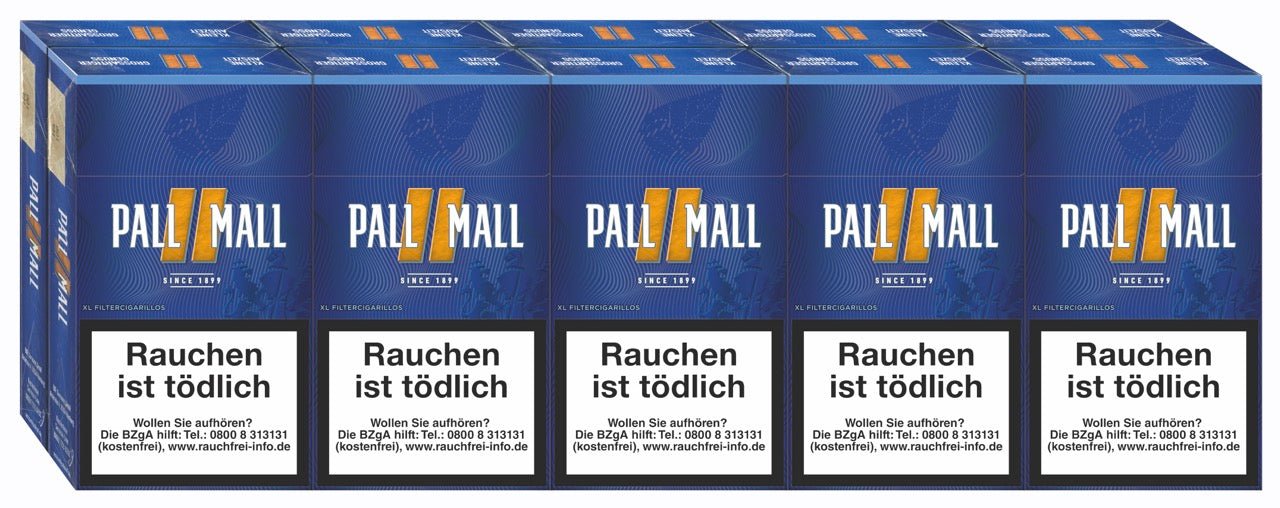 Pall Mall Blue XL Filter Zigarillos blau - Stange 10x17 Stück - Smokeyz24