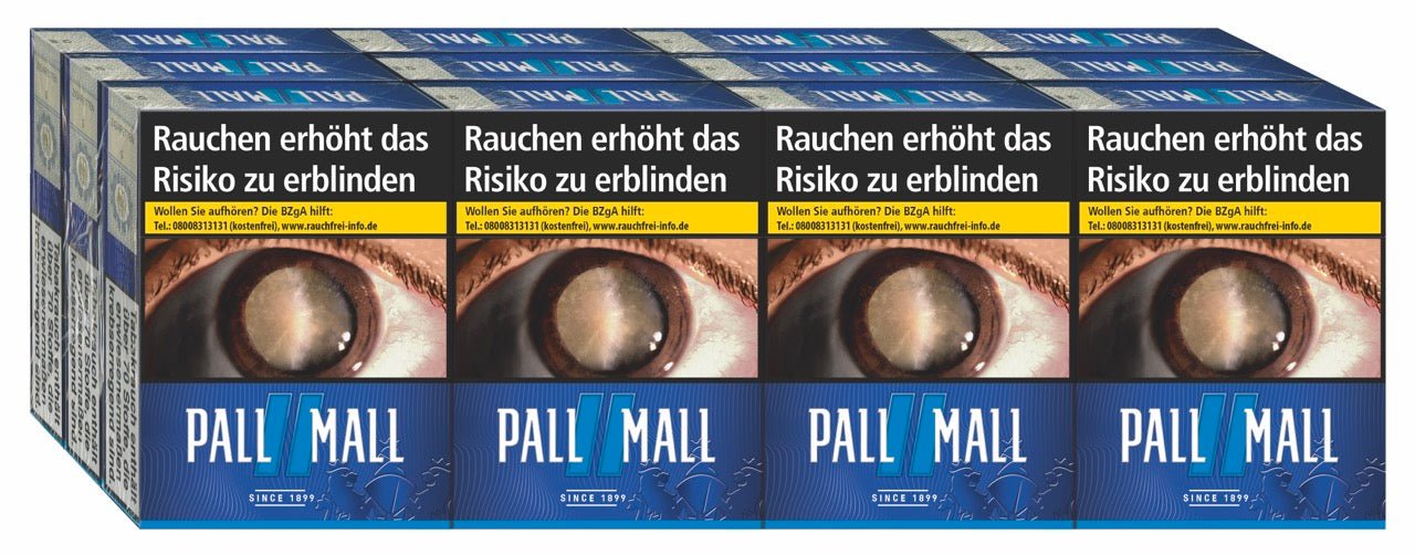 Pall Mall Blue Zigaretten Blau XXL - Stange 12x22 Stück - Smokeyz24