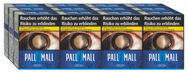 Pall Mall Blue Zigaretten Blau XXL - Stange 12x22 Stück - Smokeyz24
