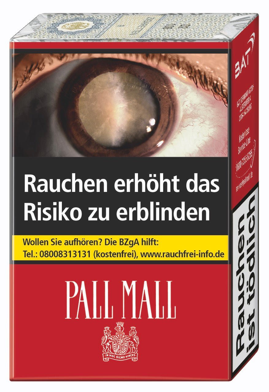 Pall Mall ohne Filter Red Zigaretten Rot - Stange 10x20 Stück - Smokeyz24