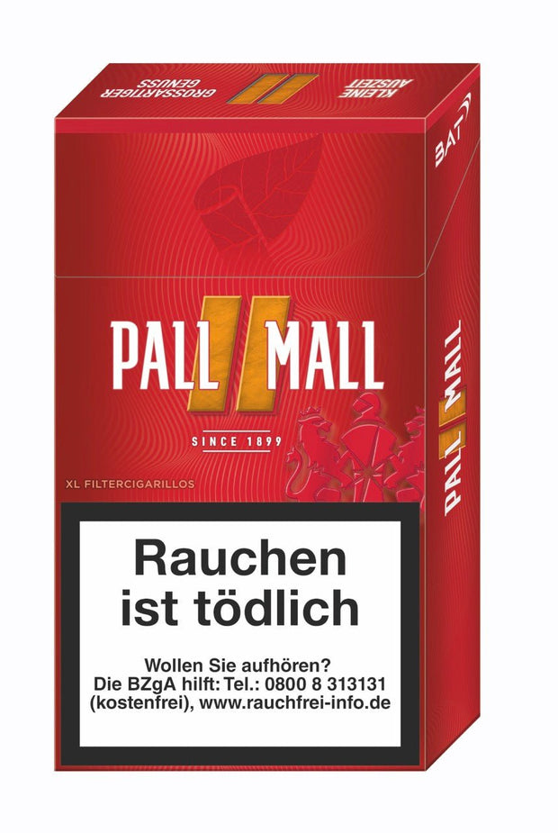 Pall Mall Red XL Filter Zigarillos rot - Stange 10x17 Stück - Smokeyz24