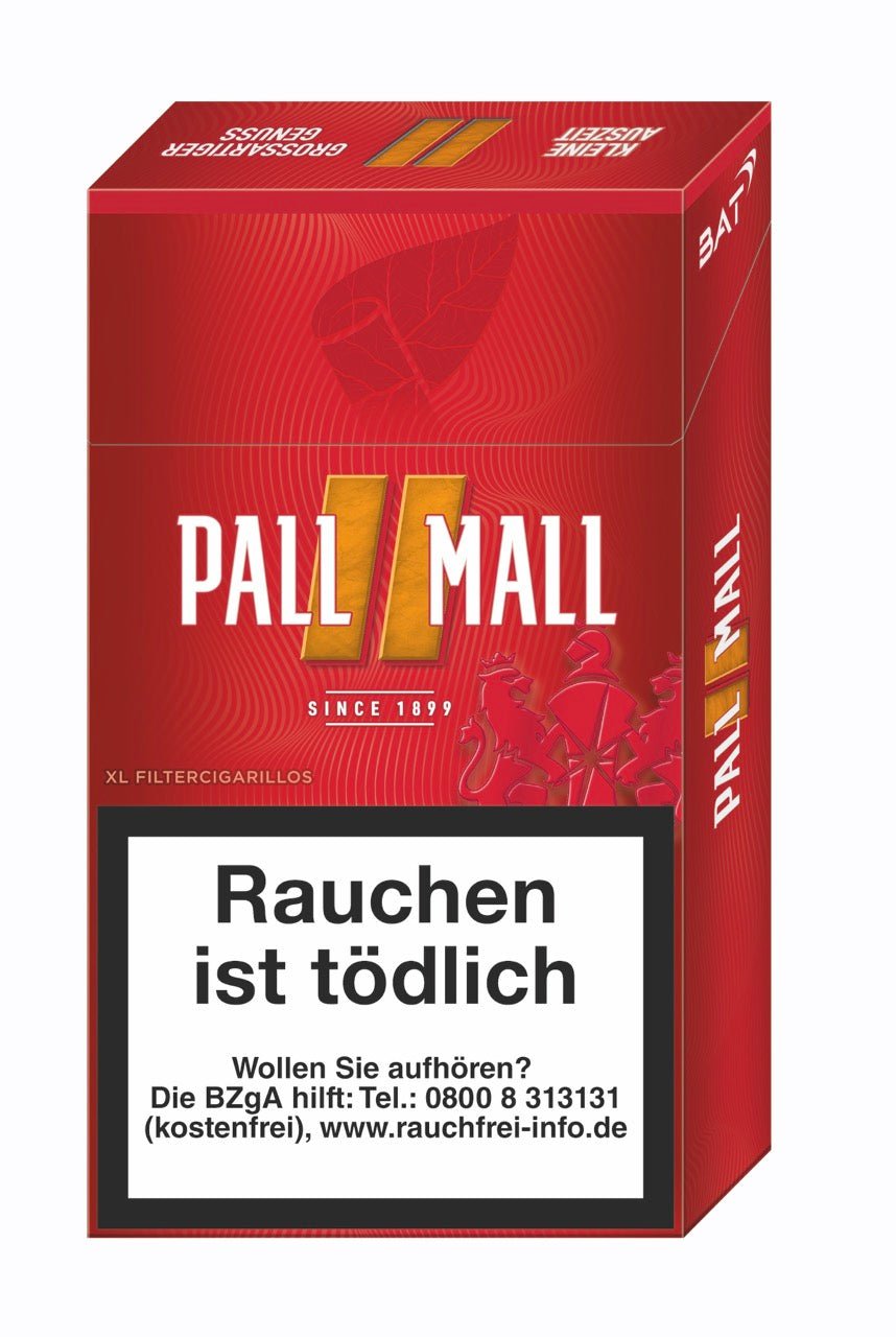 Pall Mall Red XL Filter Zigarillos rot - Stange 10x17 Stück - Smokeyz24