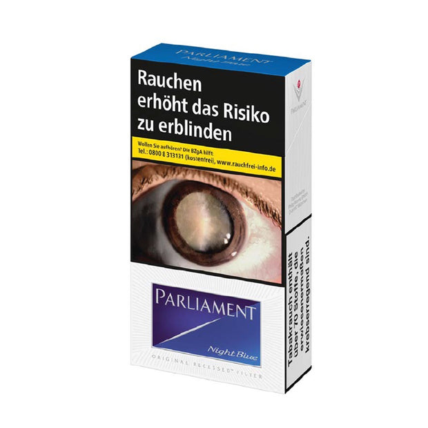 Parliament Zigaretten Night Blue Long – 100er Format mit Recessed Filter