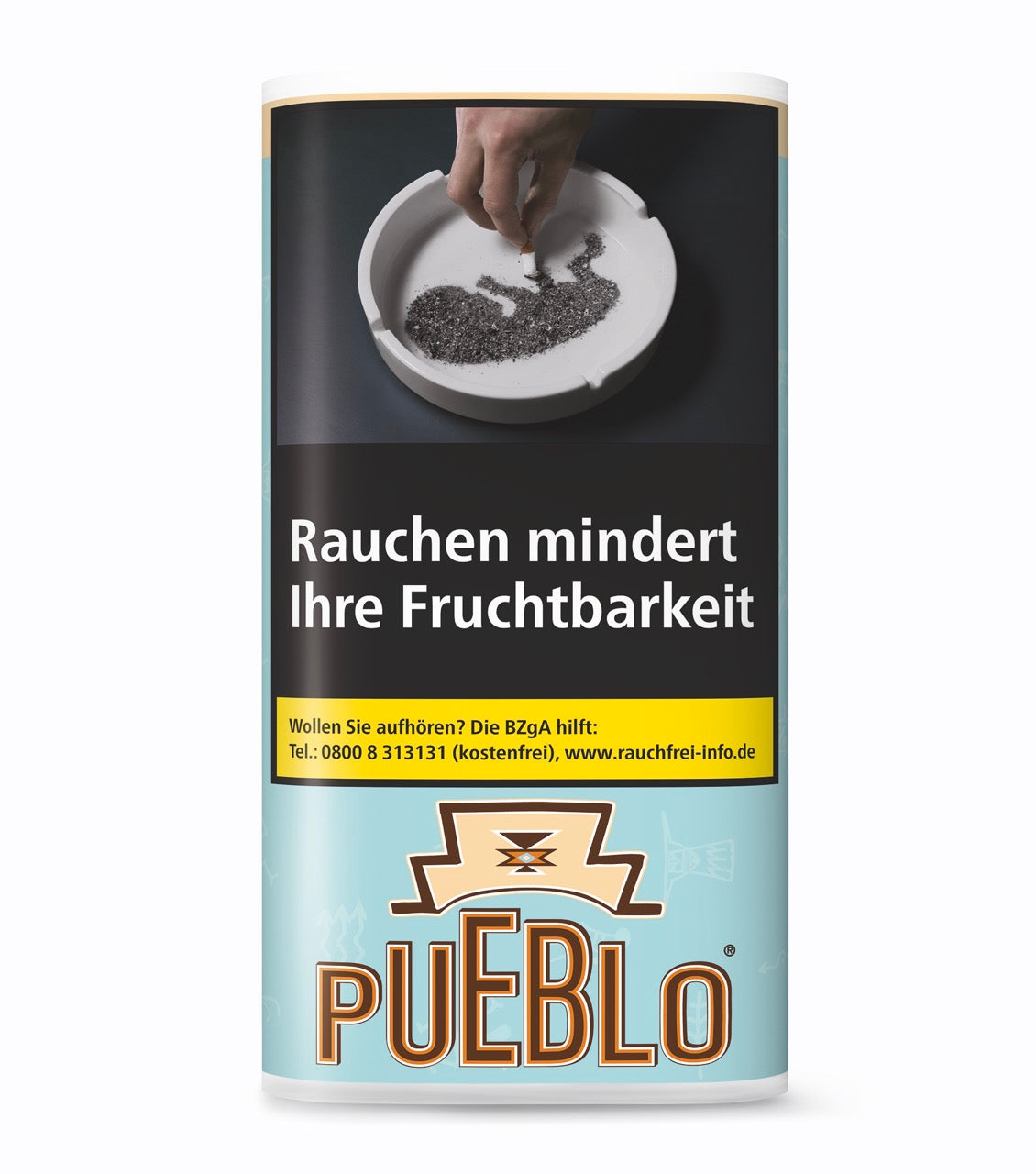 Pueblo Blue Drehtabak 30g Pouch – milder, natürlicher Feinschnitt-Tabak aus Virginia ohne Zusatzstoffe, ideal zum Drehen