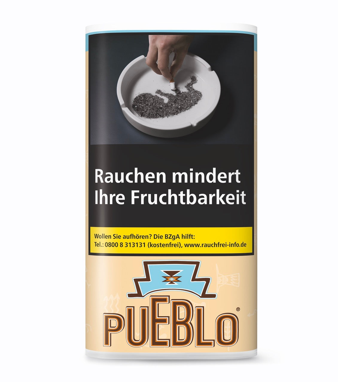 Pueblo Classic Drehtabak 30g Pouch – naturbelassener Virginia-Tabak ohne Zusatzstoffe im beige Wickelbeutel