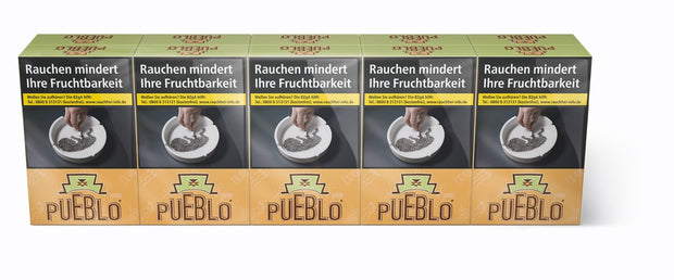 Pueblo Orange Zigaretten 10x20 Stück – Stange - besonders leicht, ohne Zusatzstoffe. Hergestellt von Pöschl.