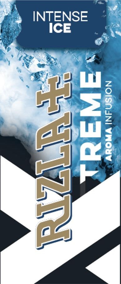 RIZLA Xtreme Intense Ice Aromakarten, Anwendung für intensiven ICE-Geschmack in Tabak oder Zigaretten