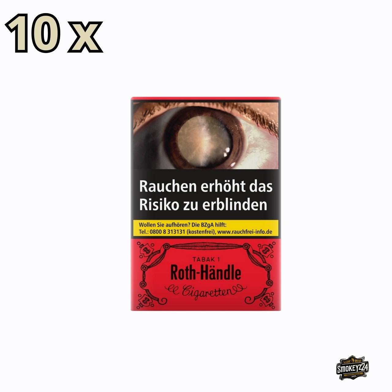 Roth Händle ohne Filter Zigaretten - Stange 10x20 Stk. - Smokeyz24