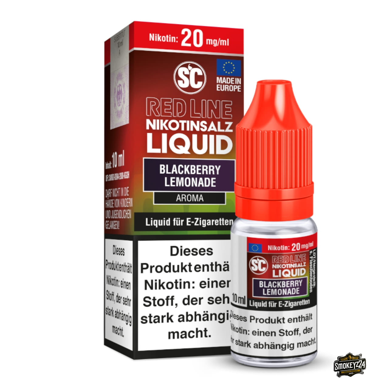 SC Red Line Blackberry Lemonade 20mg Nikotinsalz Liquid 10ml - Brombeer-Limonade mit Ice